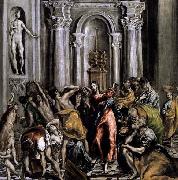GRECO, El The Purification of the Temple after Spain oil painting artist